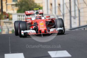 World © Octane Photographic Ltd. Scuderia Ferrari SF16-H – Kimi Raikkonen. Saturday 28th May 2016, F1 Monaco GP Practice 3, Monaco, Monte Carlo. Digital Ref : 1568CB7D1913