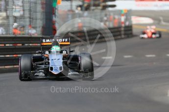 World © Octane Photographic Ltd. Sahara Force India VJM09 - Nico Hulkenberg. Saturday 28th May 2016, F1 Monaco GP Practice 3, Monaco, Monte Carlo. Digital Ref : 1568CB7D1937