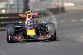 World © Octane Photographic Ltd. Red Bull Racing RB12 – Max Verstappen. Saturday 28th May 2016, F1 Monaco GP Practice 3, Monaco, Monte Carlo. Digital Ref : 1568CB7D1956