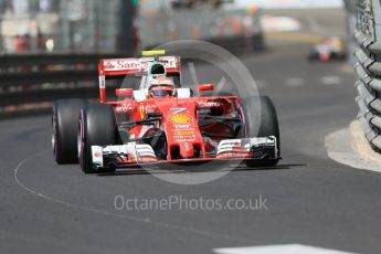 World © Octane Photographic Ltd. Scuderia Ferrari SF16-H – Kimi Raikkonen. Saturday 28th May 2016, F1 Monaco GP Practice 3, Monaco, Monte Carlo. Digital Ref : 1568CB7D1980