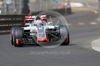 World © Octane Photographic Ltd. Haas F1 Team VF-16 – Romain Grosjean. Saturday 28th May 2016, F1 Monaco GP Practice 3, Monaco, Monte Carlo. Digital Ref : 1568CB7D1982