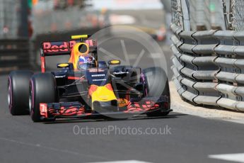 World © Octane Photographic Ltd. Red Bull Racing RB12 – Max Verstappen. Saturday 28th May 2016, F1 Monaco GP Practice 3, Monaco, Monte Carlo. Digital Ref : 1568CB7D1997