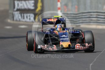 World © Octane Photographic Ltd. Scuderia Toro Rosso STR11 – Carlos Sainz. Saturday 28th May 2016, F1 Monaco GP Practice 3, Monaco, Monte Carlo. Digital Ref : 1568CB7D2029