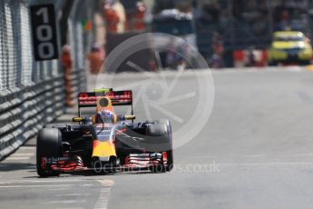 World © Octane Photographic Ltd. Red Bull Racing RB12 – Max Verstappen. Saturday 28th May 2016, F1 Monaco GP Practice 3, Monaco, Monte Carlo. Digital Ref : 1568CB7D2043