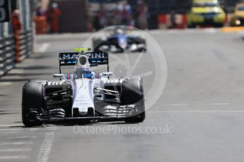 World © Octane Photographic Ltd. Williams Martini Racing, Williams Mercedes FW38 – Valtteri Bottas. Saturday 28th May 2016, F1 Monaco GP Practice 3, Monaco, Monte Carlo. Digital Ref : 1568CB7D2082