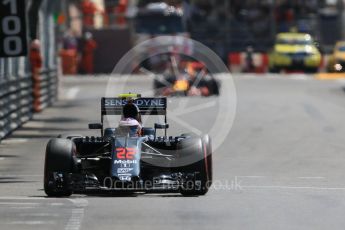 World © Octane Photographic Ltd. McLaren Honda MP4-31 – Jenson Button. Saturday 28th May 2016, F1 Monaco GP Practice 3, Monaco, Monte Carlo. Digital Ref : 1568CB7D2101