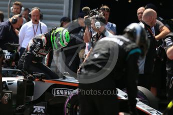 World © Octane Photographic Ltd. Sahara Force India VJM09 - Nico Hulkenberg. Saturday 28th May 2016, F1 Monaco GP Practice 3, Monaco, Monte Carlo. Digital Ref : 1568LB1D0108