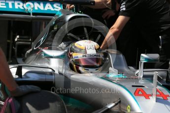 World © Octane Photographic Ltd. Mercedes AMG Petronas W07 Hybrid – Lewis Hamilton. Saturday 28th May 2016, F1 Monaco GP Practice 3, Monaco, Monte Carlo. Digital Ref : 1568LB1D0139