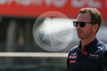 World © Octane Photographic Ltd. Red Bull Racing - Christian Horner. Saturday 28th May 2016, F1 Monaco GP Practice 3, Monaco, Monte Carlo. Digital Ref : 1568LB1D9316