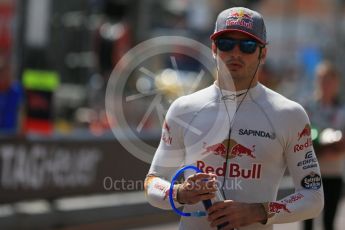 World © Octane Photographic Ltd. Scuderia Toro Rosso – Carlos Sainz. Saturday 28th May 2016, F1 Monaco GP Practice 3, Monaco, Monte Carlo. Digital Ref : 1568LB1D9353