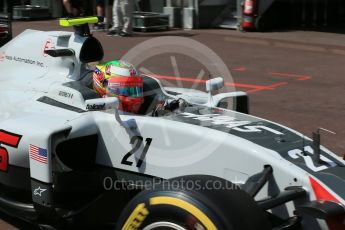 World © Octane Photographic Ltd. Haas F1 Team VF-16 - Esteban Gutierrez. Saturday 28th May 2016, F1 Monaco GP Practice 3, Monaco, Monte Carlo. Digital Ref : 1568LB1D9401