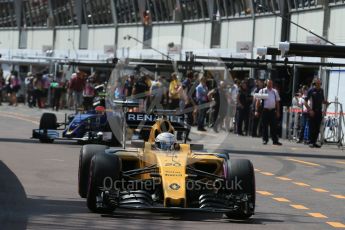 World © Octane Photographic Ltd. Renault Sport F1 Team RS16 - Kevin Magnussen. Saturday 28th May 2016, F1 Monaco GP Practice 3, Monaco, Monte Carlo. Digital Ref : 1568LB1D9418
