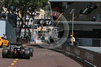 World © Octane Photographic Ltd. Sahara Force India VJM09 - Sergio Perez. Saturday 28th May 2016, F1 Monaco GP Practice 3, Monaco, Monte Carlo. Digital Ref : 1568LB1D9743
