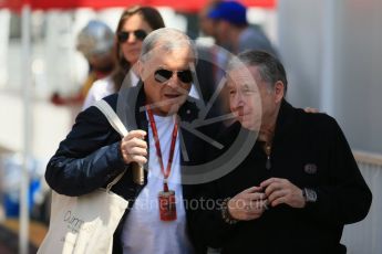 World © Octane Photographic Ltd. Jean Todt. Saturday 28th May 2016, F1 Monaco GP Practice 3, Monaco, Monte Carlo. Digital Ref : 1568LB1D9749