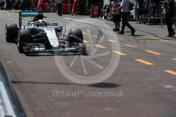 World © Octane Photographic Ltd. Mercedes AMG Petronas W07 Hybrid – Lewis Hamilton. Saturday 28th May 2016, F1 Monaco GP Practice 3, Monaco, Monte Carlo. Digital Ref : 1568LB1D9792