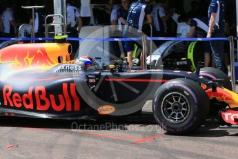 World © Octane Photographic Ltd. Red Bull Racing RB12 – Max Verstappen. Saturday 28th May 2016, F1 Monaco GP Practice 3, Monaco, Monte Carlo. Digital Ref : 1568LB1D9829