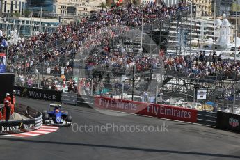 World © Octane Photographic Ltd. Sauber F1 Team C35 – Felipe Nasr. Saturday 28th May 2016, F1 Monaco GP Practice 3, Monaco, Monte Carlo. Digital Ref : 1568LB1D9983