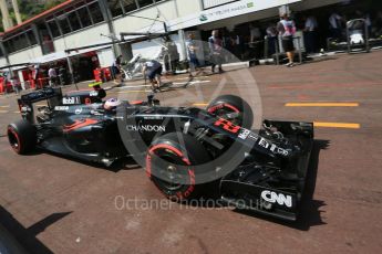 World © Octane Photographic Ltd. McLaren Honda MP4-31 – Jenson Button. Saturday 28th May 2016, F1 Monaco GP Practice 3, Monaco, Monte Carlo. Digital Ref : 1568LB5D8114