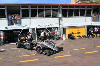 World © Octane Photographic Ltd. Sahara Force India VJM09 - Nico Hulkenberg. Saturday 28th May 2016, F1 Monaco GP Practice 3, Monaco, Monte Carlo. Digital Ref : 1568LB5D8147