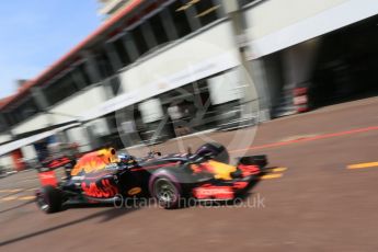World © Octane Photographic Ltd. Red Bull Racing RB12 – Daniel Ricciardo. Saturday 28th May 2016, F1 Monaco GP Practice 3, Monaco, Monte Carlo. Digital Ref : 1568LB5D8191