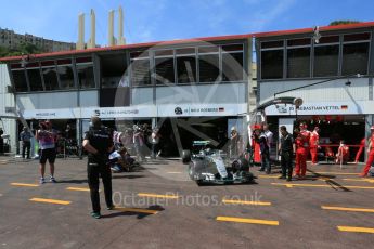 World © Octane Photographic Ltd. Mercedes AMG Petronas W07 Hybrid – Nico Rosberg. Saturday 28th May 2016, F1 Monaco GP Practice 3, Monaco, Monte Carlo. Digital Ref : 1568LB5D8202