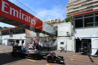 World © Octane Photographic Ltd. McLaren Honda MP4-31 – Fernando Alonso. Saturday 28th May 2016, F1 Monaco GP Practice 3, Monaco, Monte Carlo. Digital Ref : 1568LB5D8280