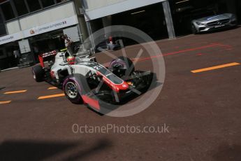 World © Octane Photographic Ltd. Haas F1 Team VF-16 - Esteban Gutierrez. Saturday 28th May 2016, F1 Monaco GP Practice 3, Monaco, Monte Carlo. Digital Ref : 1568LB5D8321