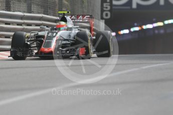 World © Octane Photographic Ltd. Haas F1 Team VF-16 - Esteban Gutierrez. Thursday 26th May 2016, F1 Monaco GP Practice 1, Monaco, Monte Carlo. Digital Ref :