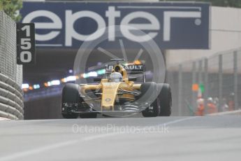 World © Octane Photographic Ltd. Renault Sport F1 Team RS16 - Kevin Magnussen. Thursday 26th May 2016, F1 Monaco GP Practice 1, Monaco, Monte Carlo. Digital Ref :