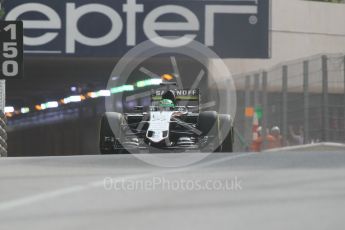World © Octane Photographic Ltd. Sahara Force India VJM09 - Nico Hulkenberg. Thursday 26th May 2016, F1 Monaco GP Practice 1, Monaco, Monte Carlo. Digital Ref :