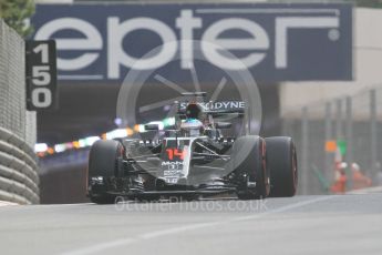 World © Octane Photographic Ltd. McLaren Honda MP4-31 – Fernando Alonso. Thursday 26th May 2016, F1 Monaco GP Practice 1, Monaco, Monte Carlo. Digital Ref :