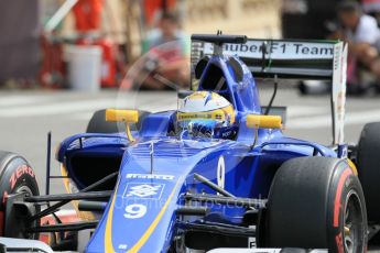 World © Octane Photographic Ltd. Sauber F1 Team C35 – Marcus Ericsson. Thursday 26th May 2016, F1 Monaco GP Practice 1, Monaco, Monte Carlo. Digital Ref :