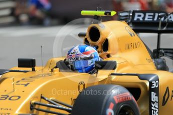 World © Octane Photographic Ltd. Renault Sport F1 Team RS16 – Jolyon Palmer. Thursday 26th May 2016, F1 Monaco GP Practice 1, Monaco, Monte Carlo. Digital Ref :