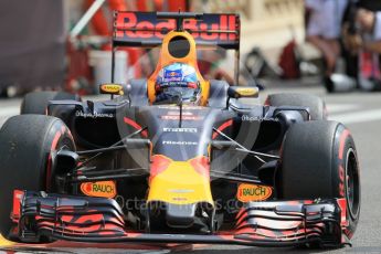 World © Octane Photographic Ltd. Red Bull Racing RB12 – Daniel Ricciardo. Thursday 26th May 2016, F1 Monaco GP Practice 1, Monaco, Monte Carlo. Digital Ref :