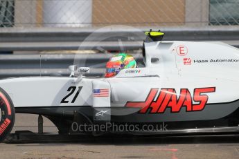 World © Octane Photographic Ltd. Haas F1 Team VF-16 - Esteban Gutierrez. Thursday 26th May 2016, F1 Monaco GP Practice 1, Monaco, Monte Carlo. Digital Ref :