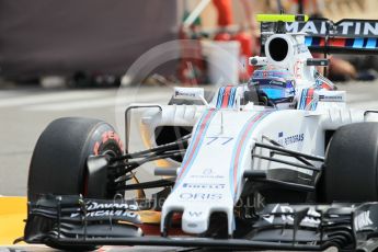 World © Octane Photographic Ltd. Williams Martini Racing, Williams Mercedes FW38 – Valtteri Bottas. Thursday 26th May 2016, F1 Monaco GP Practice 1, Monaco, Monte Carlo. Digital Ref :