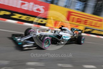 World © Octane Photographic Ltd. Mercedes AMG Petronas W07 Hybrid – Lewis Hamilton. Thursday 26th May 2016, F1 Monaco GP Practice 1, Monaco, Monte Carlo. Digital Ref :