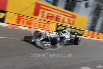 World © Octane Photographic Ltd. Mercedes AMG Petronas W07 Hybrid – Nico Rosberg. Thursday 26th May 2016, F1 Monaco GP Practice 1, Monaco, Monte Carlo. Digital Ref :