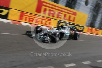 World © Octane Photographic Ltd. Mercedes AMG Petronas W07 Hybrid – Nico Rosberg. Thursday 26th May 2016, F1 Monaco GP Practice 1, Monaco, Monte Carlo. Digital Ref :