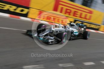 World © Octane Photographic Ltd. Mercedes AMG Petronas W07 Hybrid – Lewis Hamilton. Thursday 26th May 2016, F1 Monaco GP Practice 1, Monaco, Monte Carlo. Digital Ref :