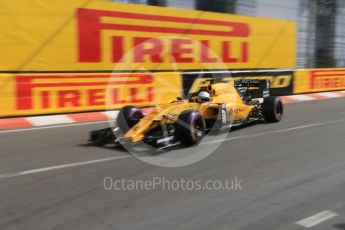 World © Octane Photographic Ltd. Renault Sport F1 Team RS16 - Kevin Magnussen. Thursday 26th May 2016, F1 Monaco GP Practice 1, Monaco, Monte Carlo. Digital Ref :