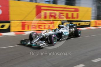 World © Octane Photographic Ltd. Mercedes AMG Petronas W07 Hybrid – Nico Rosberg. Thursday 26th May 2016, F1 Monaco GP Practice 1, Monaco, Monte Carlo. Digital Ref :