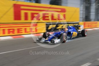 World © Octane Photographic Ltd. Sauber F1 Team C35 – Felipe Nasr. Thursday 26th May 2016, F1 Monaco GP Practice 1, Monaco, Monte Carlo. Digital Ref :
