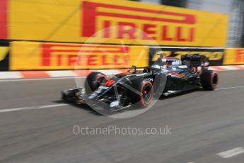 World © Octane Photographic Ltd. McLaren Honda MP4-31 – Fernando Alonso. Thursday 26th May 2016, F1 Monaco GP Practice 1, Monaco, Monte Carlo. Digital Ref :