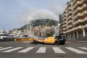 World © Octane Photographic Ltd. Renault Sport F1 Team RS16 - Kevin Magnussen. Thursday 26th May 2016, F1 Monaco GP Practice 1, Monaco, Monte Carlo. Digital Ref :