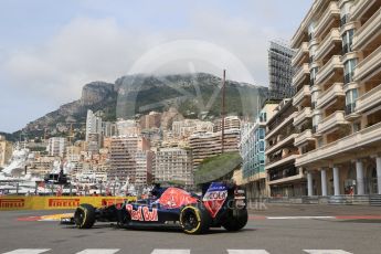 World © Octane Photographic Ltd. Scuderia Toro Rosso STR11 – Daniil Kvyat. Thursday 26th May 2016, F1 Monaco GP Practice 1, Monaco, Monte Carlo. Digital Ref :