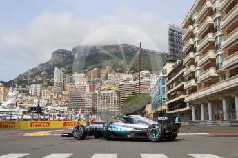 World © Octane Photographic Ltd. Mercedes AMG Petronas W07 Hybrid – Lewis Hamilton. Thursday 26th May 2016, F1 Monaco GP Practice 1, Monaco, Monte Carlo. Digital Ref :