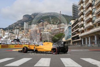 World © Octane Photographic Ltd. Renault Sport F1 Team RS16 – Jolyon Palmer. Thursday 26th May 2016, F1 Monaco GP Practice 1, Monaco, Monte Carlo. Digital Ref :