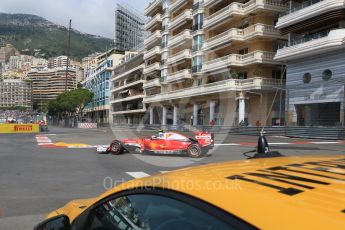 World © Octane Photographic Ltd. Scuderia Ferrari SF16-H – Kimi Raikkonen. Thursday 26th May 2016, F1 Monaco GP Practice 1, Monaco, Monte Carlo. Digital Ref :