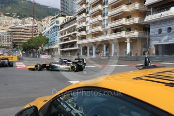 World © Octane Photographic Ltd. Sahara Force India VJM09 - Nico Hulkenberg. Thursday 26th May 2016, F1 Monaco GP Practice 1, Monaco, Monte Carlo. Digital Ref :